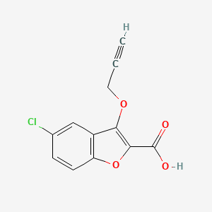 5-Chloro-3-(prop-2-yn-1-yloxy)benzofuran-2-carboxylic acid