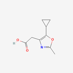 2-(5-Cyclopropyl-2-methyloxazol-4-yl)acetic acid