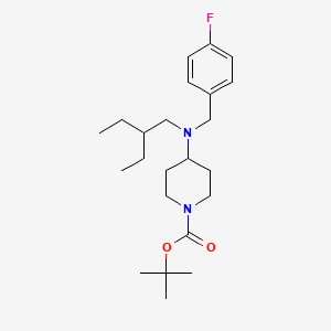 tert-Butyl 4-((2-ethylbutyl)(4-fluorobenzyl)amino)piperidine-1-carboxylate