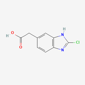 2-(2-Chloro-1H-benzo[d]imidazol-5-yl)acetic acid