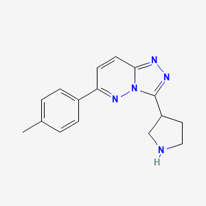 3-(Pyrrolidin-3-yl)-6-(p-tolyl)-[1,2,4]triazolo[4,3-b]pyridazine