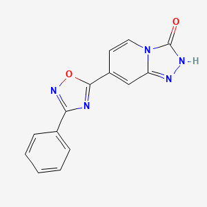 7-(3-Phenyl-1,2,4-oxadiazol-5-yl)-[1,2,4]triazolo[4,3-a]pyridin-3(2H)-one