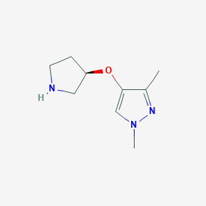 (R)-1,3-Dimethyl-4-(pyrrolidin-3-yloxy)-1H-pyrazole