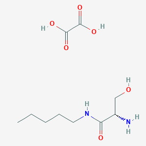 Oxalic acid--2-amino-3-hydroxy-N-pentylpropanimidic acid (1/1)