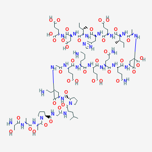 L-Glutamic acid, L-seryl-L-alanyl-L-seryl-L-prolylglycyl-L-leucyl-L-prolyl-L-lysylglycyl-L-alpha-glutamyl-L-lysyl-L-alpha-glutamyl-L-glutaminyl-L-glutaminyl-L-alpha-glutamyl-L-alanyl-L-isoleucyl-L-alpha-glutamyl-L-histidyl-L-isoleucyl-L-alpha-aspartyl-