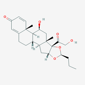 molecular formula C₂₅H₃₄O₆ B117784 (22S)-布地奈德 CAS No. 51372-28-2