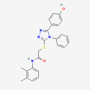 N-(2,3-Dimethylphenyl)-2-((5-(4-hydroxyphenyl)-4-phenyl-4H-1,2,4-triazol-3-yl)thio)acetamide