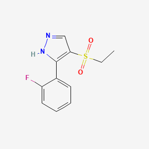 4-(Ethylsulfonyl)-3-(2-fluorophenyl)-1H-pyrazole