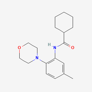 N-[5-methyl-2-(4-morpholinyl)phenyl]cyclohexanecarboxamide