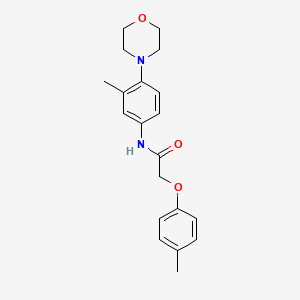 N-[3-methyl-4-(4-morpholinyl)phenyl]-2-(4-methylphenoxy)acetamide