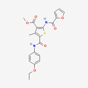 Methyl 5-((4-ethoxyphenyl)carbamoyl)-2-(furan-2-carboxamido)-4-methylthiophene-3-carboxylate