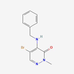 4-(Benzylamino)-5-bromo-2-methylpyridazin-3(2H)-one