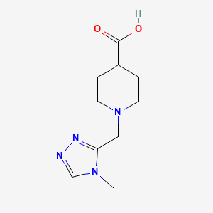 1-((4-Methyl-4H-1,2,4-triazol-3-yl)methyl)piperidine-4-carboxylic acid