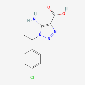 5-Amino-1-(1-(4-chlorophenyl)ethyl)-1H-1,2,3-triazole-4-carboxylic acid