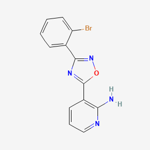 3-(3-(2-Bromophenyl)-1,2,4-oxadiazol-5-yl)pyridin-2-amine