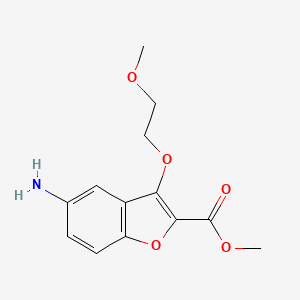 Methyl 5-amino-3-(2-methoxyethoxy)benzofuran-2-carboxylate