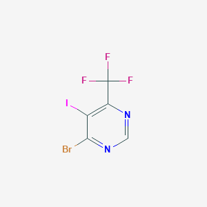 4-Bromo-5-iodo-6-(trifluoromethyl)pyrimidine