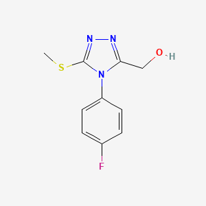 (4-(4-Fluorophenyl)-5-(methylthio)-4H-1,2,4-triazol-3-yl)methanol