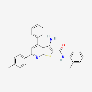 3-Amino-4-phenyl-N-(o-tolyl)-6-(p-tolyl)thieno[2,3-b]pyridine-2-carboxamide