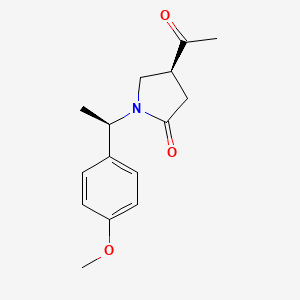 (S)-4-Acetyl-1-((R)-1-(4-methoxyphenyl)ethyl)pyrrolidin-2-one