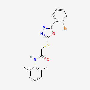 2-((5-(2-Bromophenyl)-1,3,4-oxadiazol-2-yl)thio)-N-(2,6-dimethylphenyl)acetamide