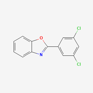 molecular formula C13H7Cl2NO B11779296 2-(3,5-Dichlorophenyl)benzo[d]oxazole 