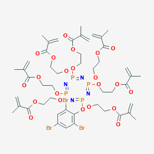 molecular formula C21H16BrN3 B1177936 (Hepta(methacryloxyethoxy))(2,4,6-tribromophenoxy)cyclotetraphosphazene CAS No. 156147-85-2