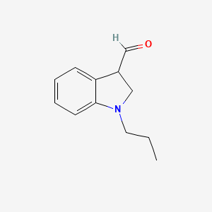 1-Propylindoline-3-carbaldehyde