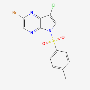 2-Bromo-7-chloro-5-tosyl-5H-pyrrolo[2,3-b]pyrazine