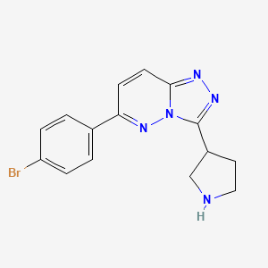 6-(4-Bromophenyl)-3-(pyrrolidin-3-yl)-[1,2,4]triazolo[4,3-b]pyridazine