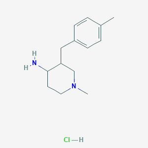 1-Methyl-3-(4-methylbenzyl)piperidin-4-amine hydrochloride