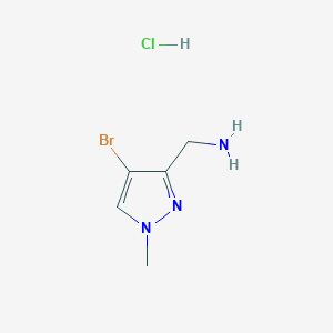 (4-Bromo-1-methyl-1H-pyrazol-3-yl)methanamine hydrochloride