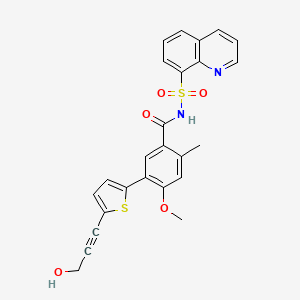 5-[5-(3-Hydroxyprop-1-Yn-1-Yl)thiophen-2-Yl]-4-Methoxy-2-Methyl-N-[(Quinolin-8-Yl)sulfonyl]benzamide