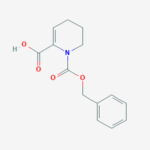 molecular formula C14H15NO4 B11779964 1-((Benzyloxy)carbonyl)-1,4,5,6-tetrahydropyridine-2-carboxylic acid 