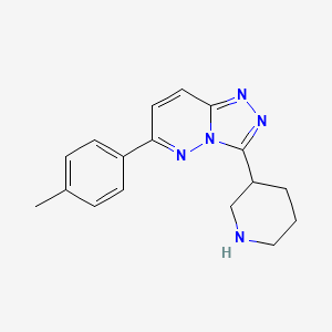 molecular formula C17H19N5 B11779976 3-(Piperidin-3-yl)-6-(p-tolyl)-[1,2,4]triazolo[4,3-b]pyridazine 