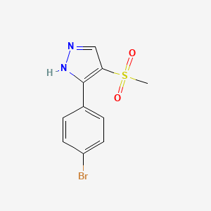 3-(4-Bromophenyl)-4-(methylsulfonyl)-1H-pyrazole