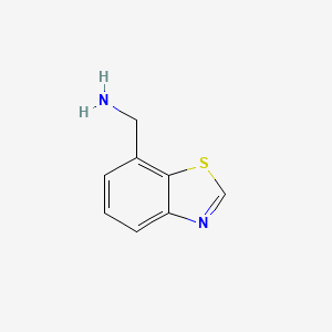 molecular formula C8H8N2S B11780012 Benzo[d]thiazol-7-ylmethanamine 