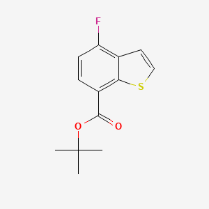 molecular formula C13H13FO2S B11780102 tert-Butyl 4-fluorobenzo[b]thiophene-7-carboxylate 