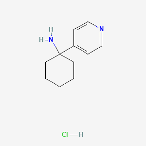 molecular formula C11H17ClN2 B11780129 1-(Pyridin-4-yl)cyclohexanamine hydrochloride 