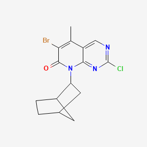 8-(Bicyclo[2.2.1]heptan-2-yl)-6-bromo-2-chloro-5-methylpyrido[2,3-d]pyrimidin-7(8H)-one