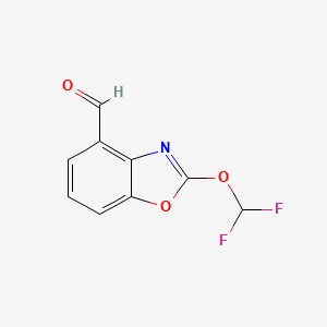 2-(Difluoromethoxy)benzo[d]oxazole-4-carboxaldehyde