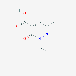 molecular formula C9H12N2O3 B11780161 6-Methyl-3-oxo-2-propyl-2,3-dihydropyridazine-4-carboxylic acid 