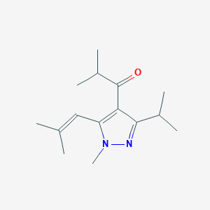 1-(3-Isopropyl-1-methyl-5-(2-methylprop-1-en-1-yl)-1H-pyrazol-4-yl)-2-methylpropan-1-one