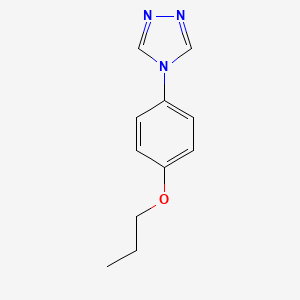 molecular formula C11H13N3O B11780194 4-(4-Propoxyphenyl)-4H-1,2,4-triazole 