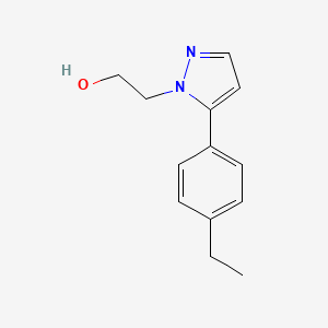 molecular formula C13H16N2O B11780213 2-(5-(4-Ethylphenyl)-1H-pyrazol-1-yl)ethanol 