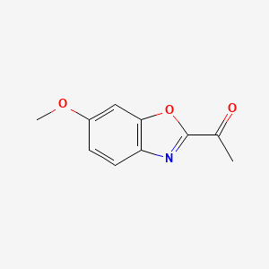 molecular formula C10H9NO3 B11780240 1-(6-Methoxybenzo[D]oxazol-2-YL)ethanone 