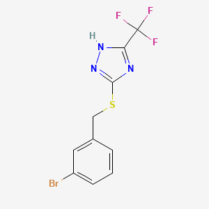 3-((3-Bromobenzyl)thio)-5-(trifluoromethyl)-4H-1,2,4-triazole