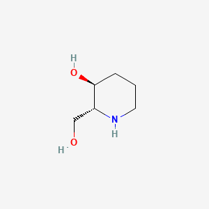 molecular formula C6H13NO2 B11780281 (2R,3S)-2-(Hydroxymethyl)piperidin-3-ol 