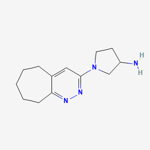 1-(6,7,8,9-Tetrahydro-5H-cyclohepta[c]pyridazin-3-yl)pyrrolidin-3-amine