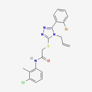 2-((4-Allyl-5-(2-bromophenyl)-4H-1,2,4-triazol-3-yl)thio)-N-(3-chloro-2-methylphenyl)acetamide